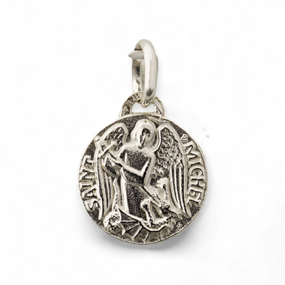 Medalla de San Miguel Arcángel en plata - 16mm