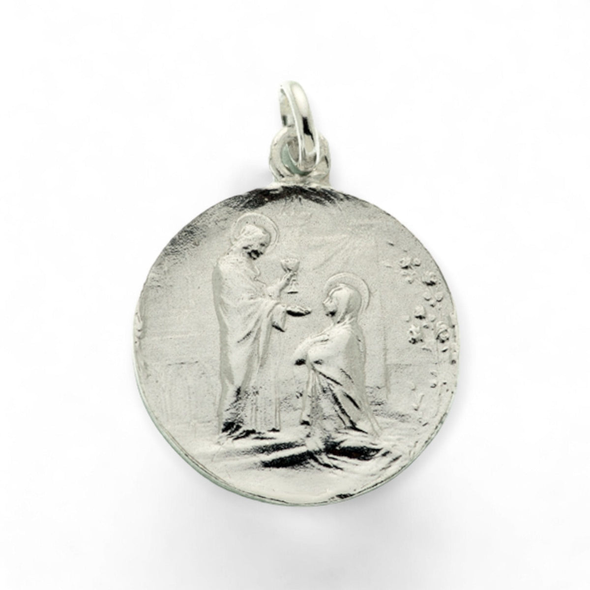 Medalla de la Sagrada Comunión en plata