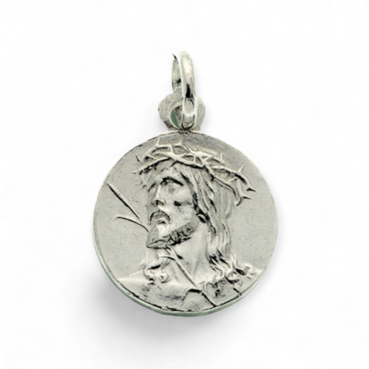 Medalla de Cristo Ecce Homo en plata