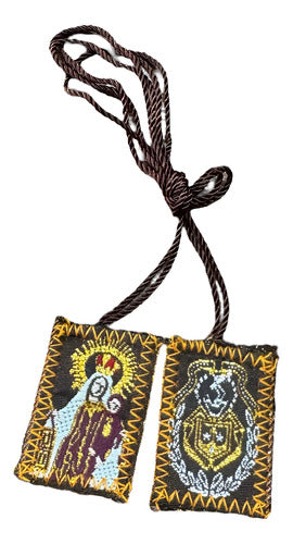 Escapulario Café (Nuestra Señora del Monte Carmelo)