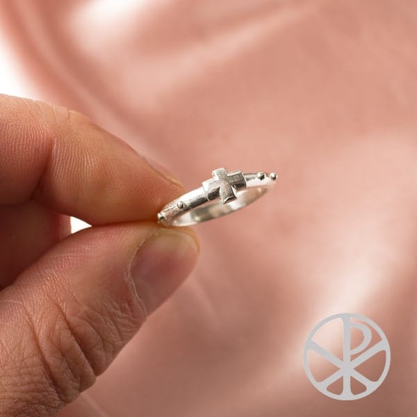 Anillo Denario con puntitos