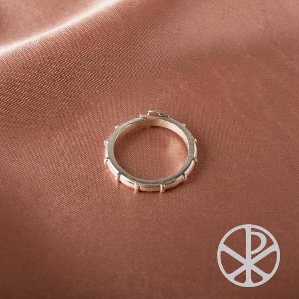 Anillo Denario con puntitos