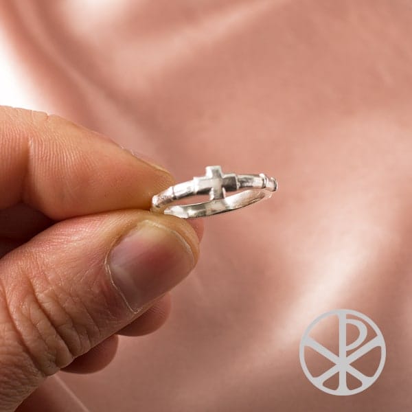 Anillo Denario con puntitos