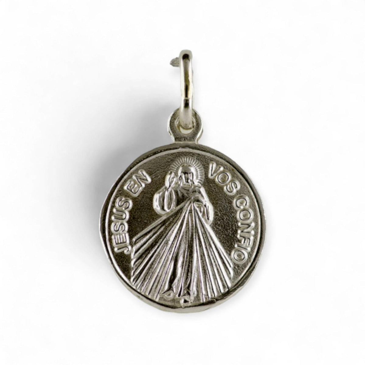 Medalla de la Divina Misericordia en plata