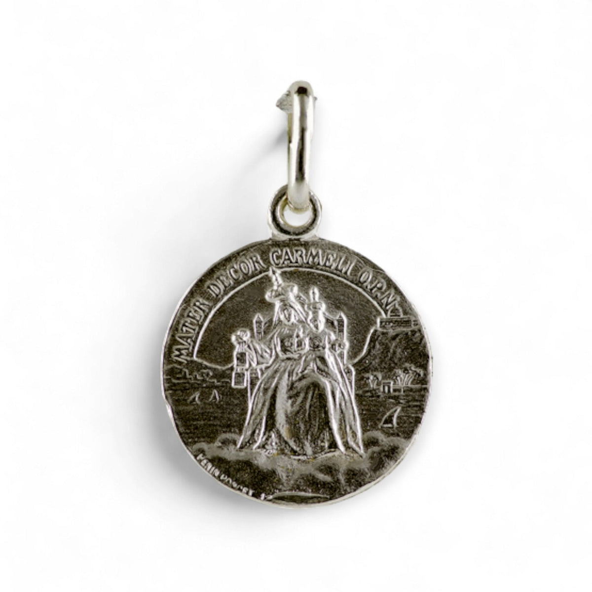 Medalla Escapulario en plata - 17mm
