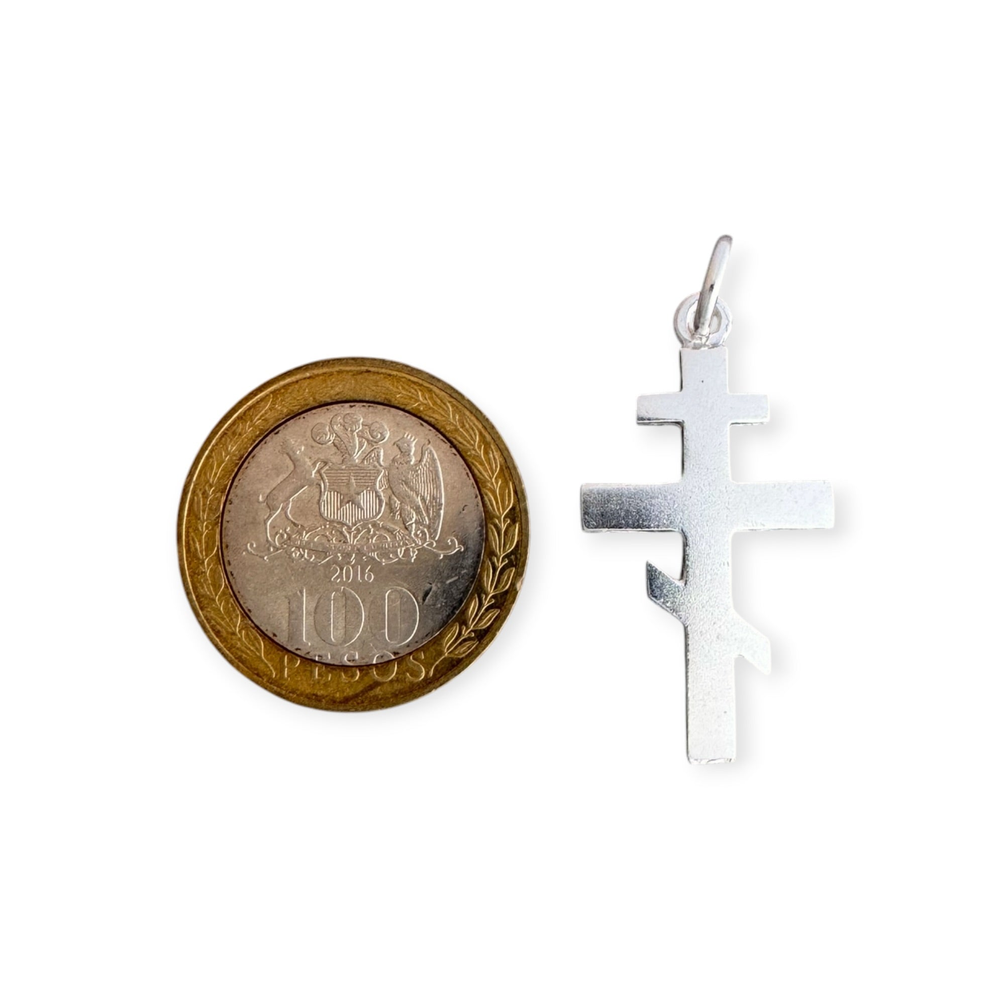 Cruz ortodoxa de plata
