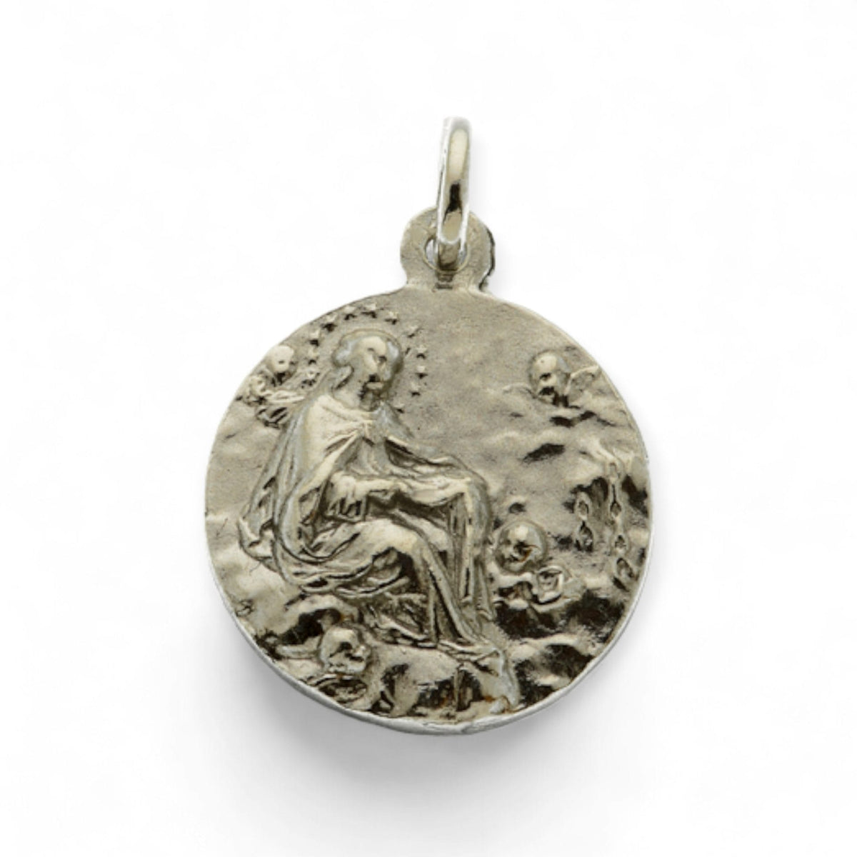 Medalla Escapulario de Nuestra Señora de la Merced en plata