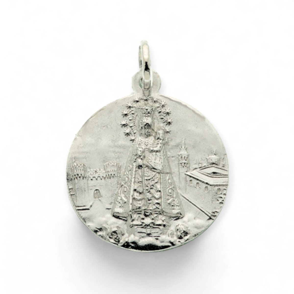 Medalla de Nuestra Señora de los Desamparados en plata
