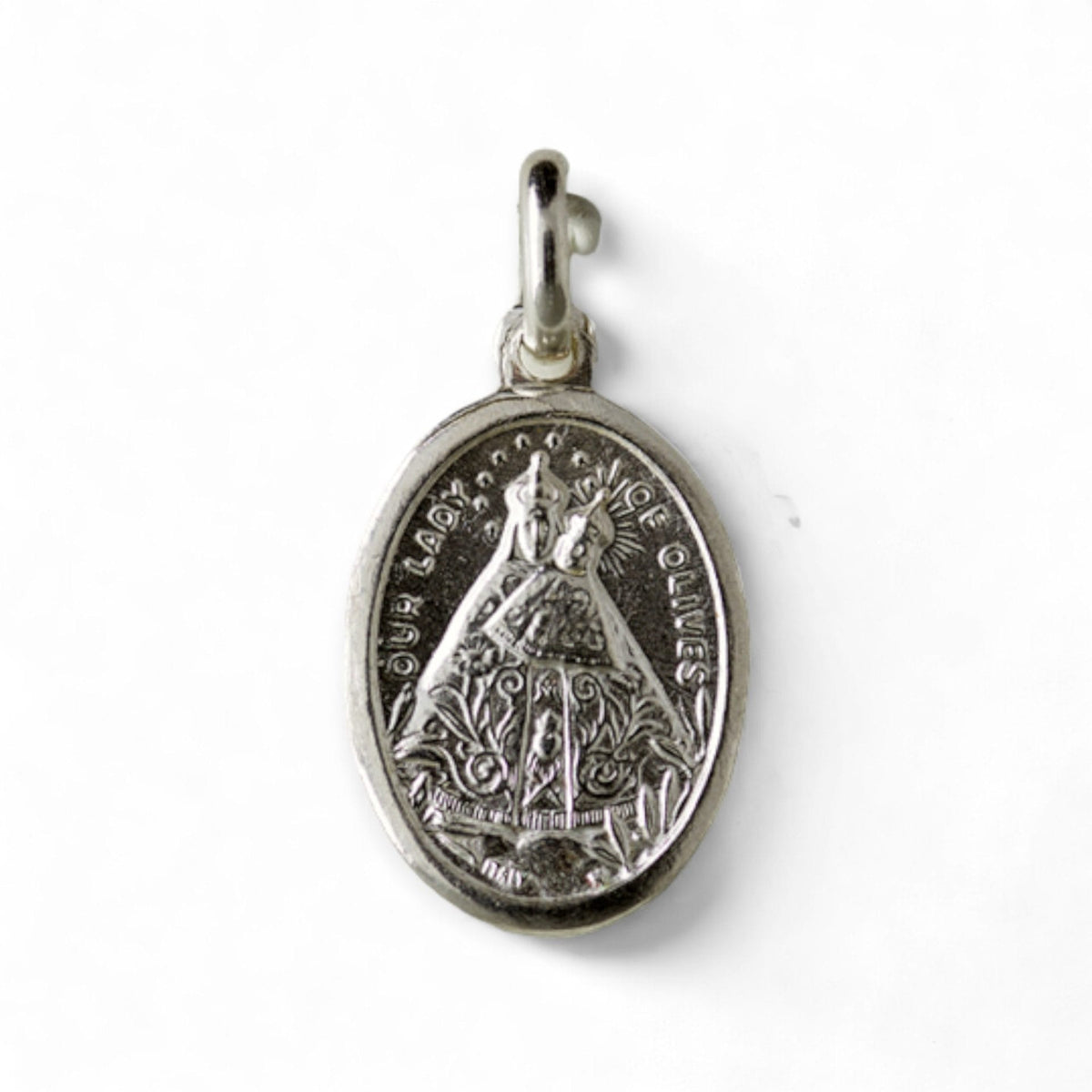 Medalla de Nuestra Señora de los Olivos en plata