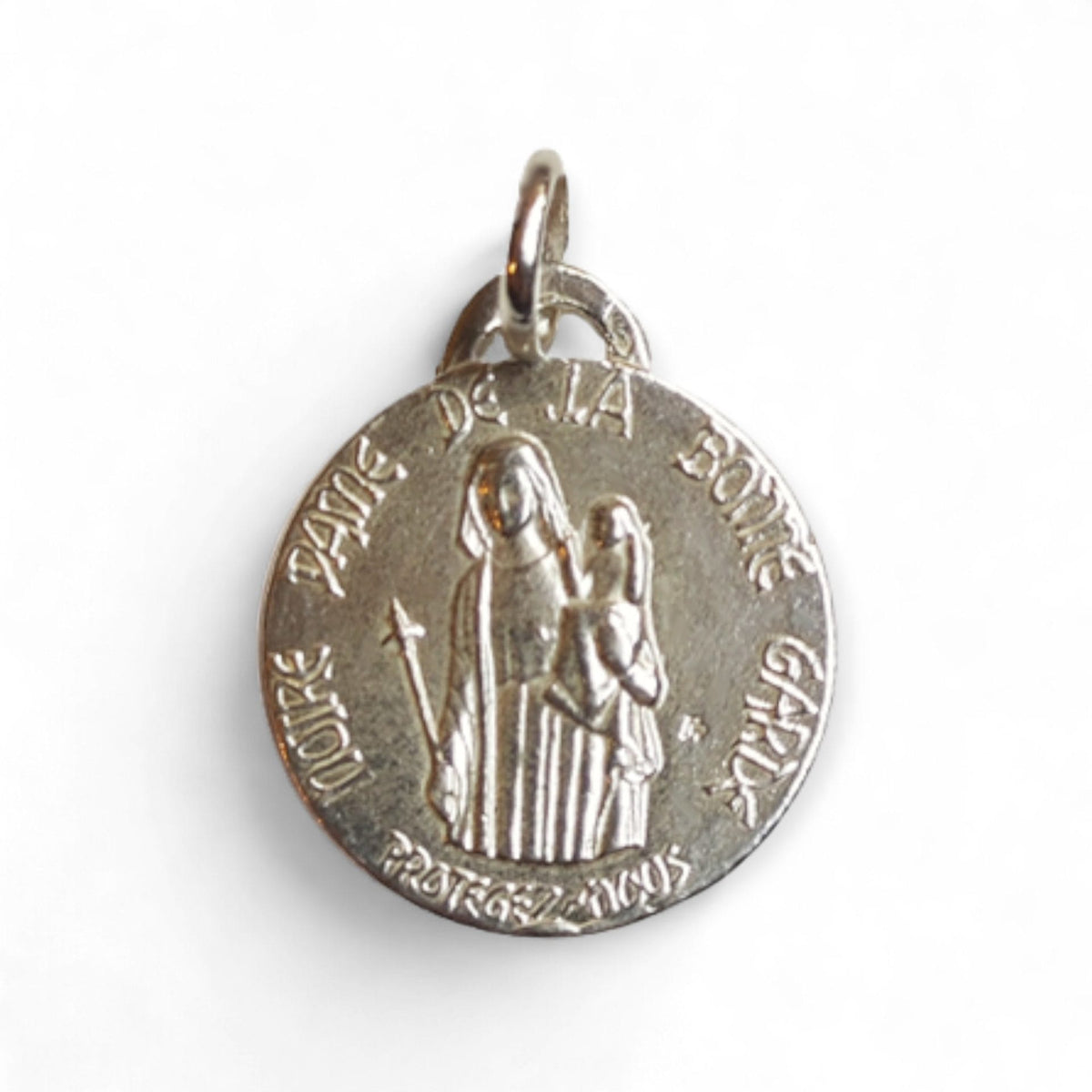 Medalla de Nuestra Señora del Buen Amparo en plata