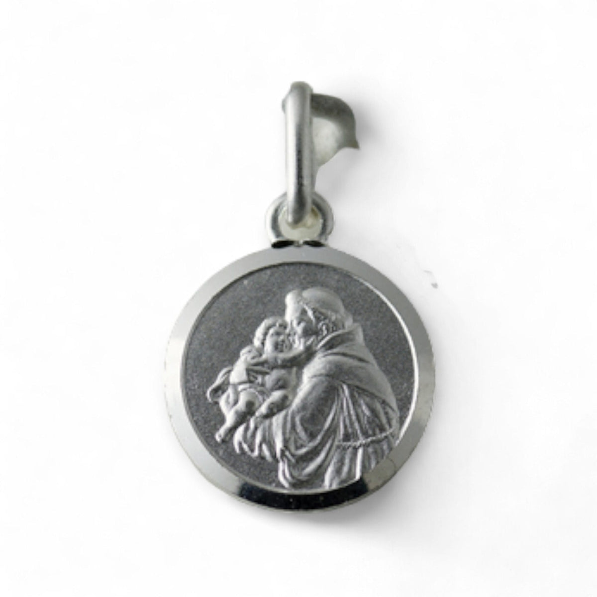 Medalla de San Antonio de Padua en plata