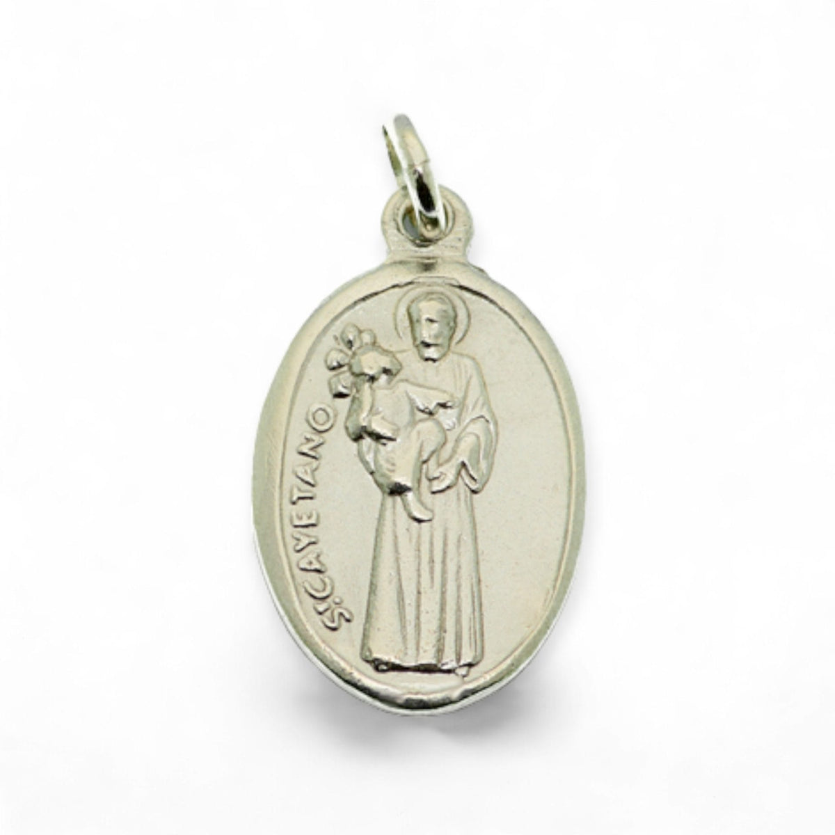 Medalla de San Cayetano de Thiene en plata