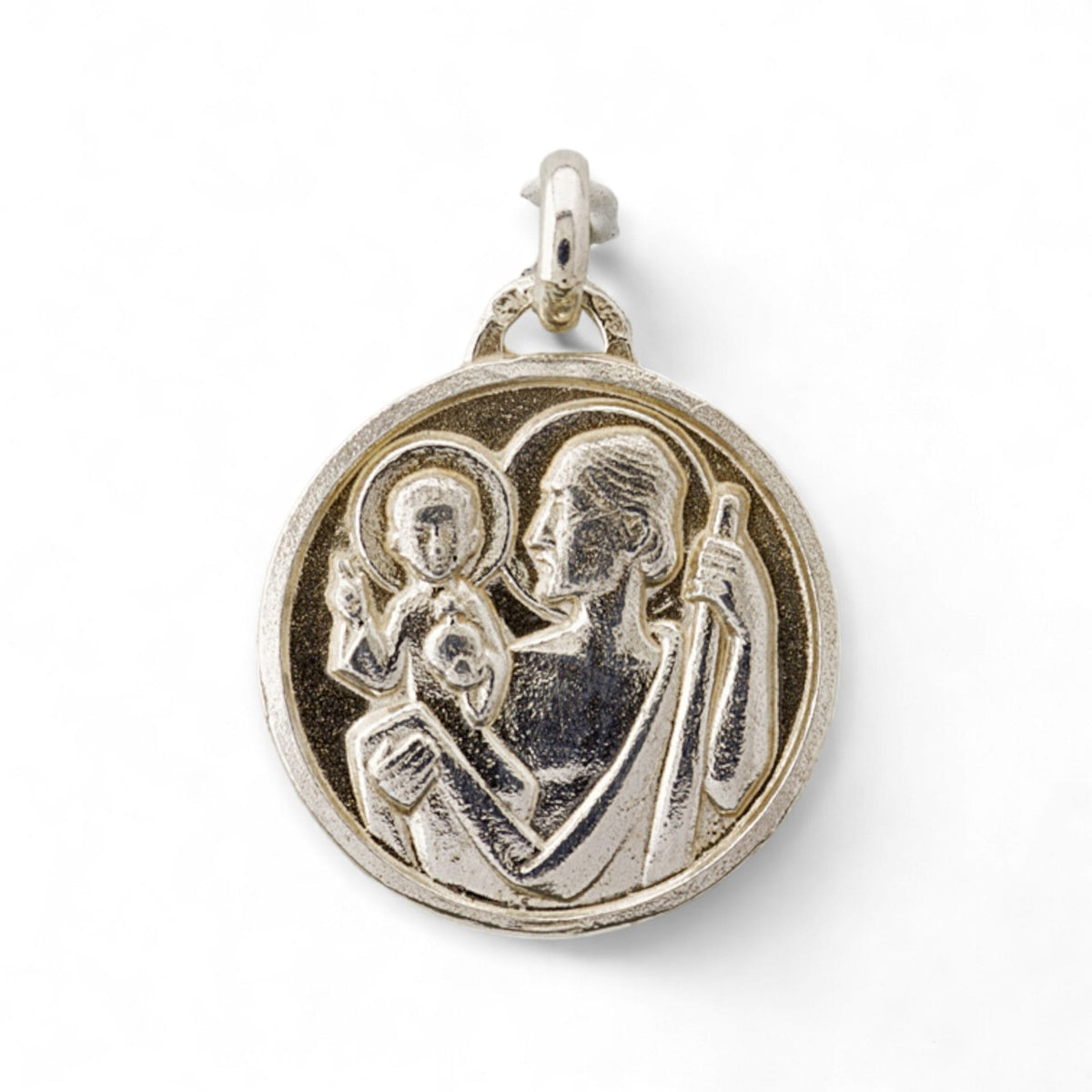 Medalla de San Cristóbal en plata