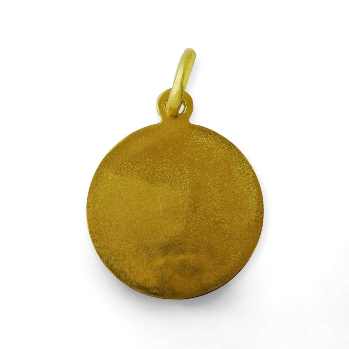Medalla de San Miguel Arcángel en oro 18k - 18mm detalle