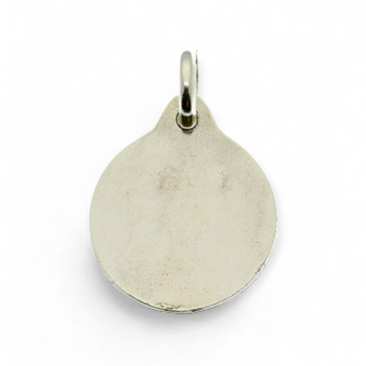 Medalla de San Roque en plata - detalle