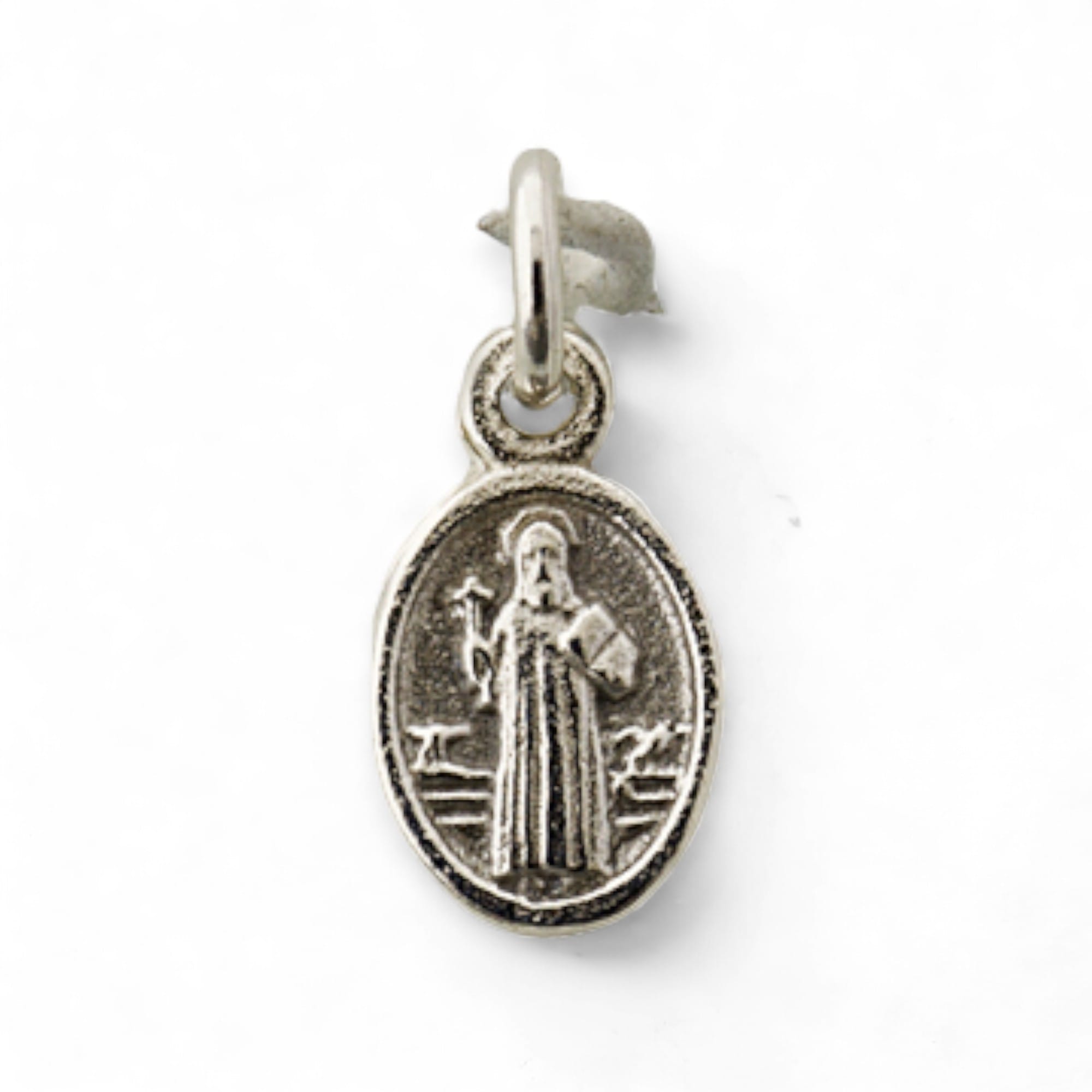 Medalla de San Benito ovalada 13mmx8mm