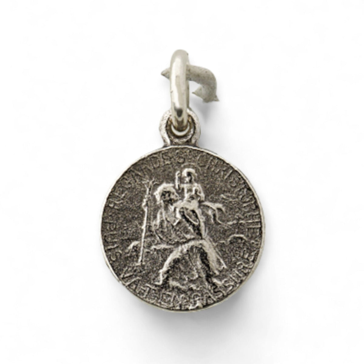 Medalla de San Cristóbal en plata - 11mm