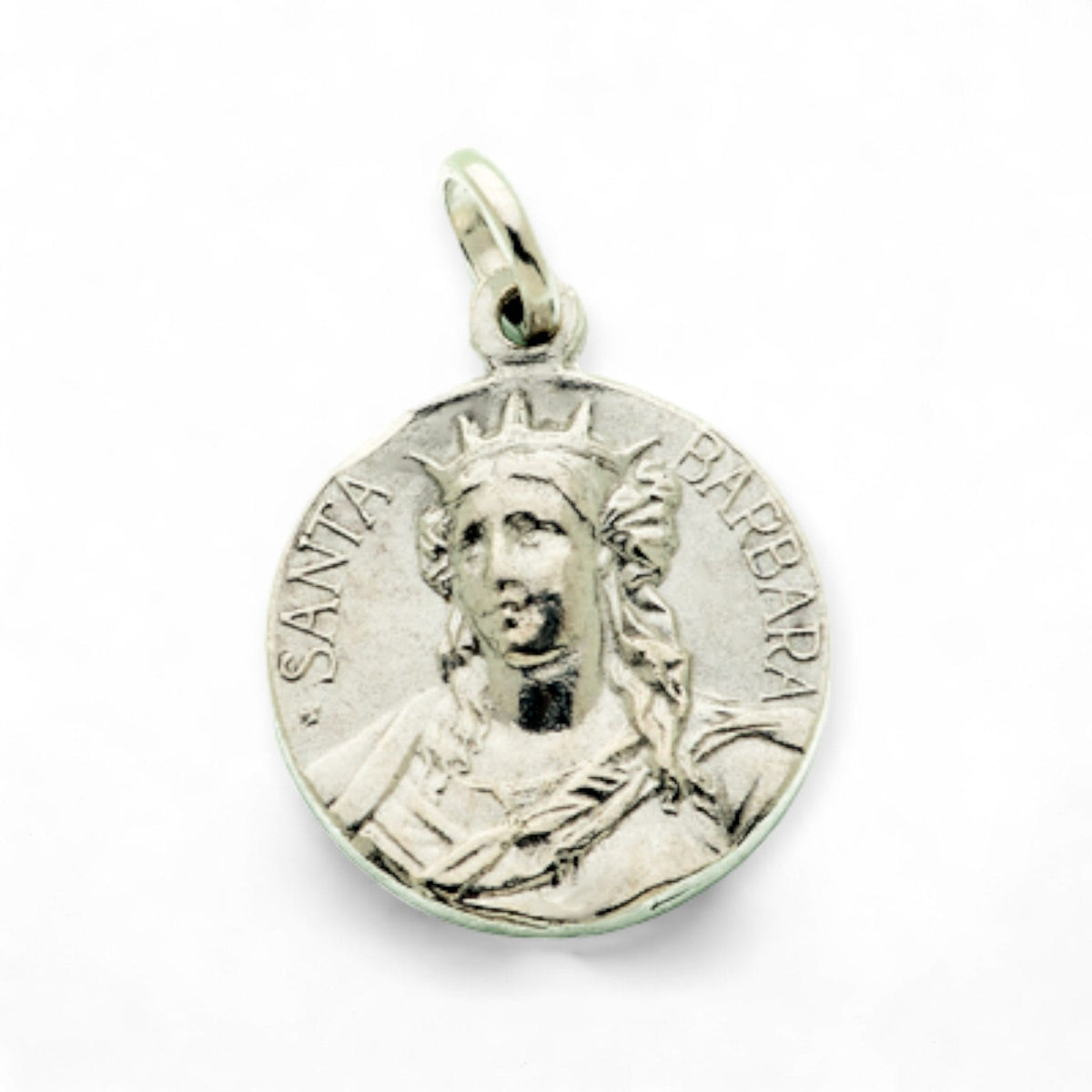 Medalla de Santa Bárbara en plata