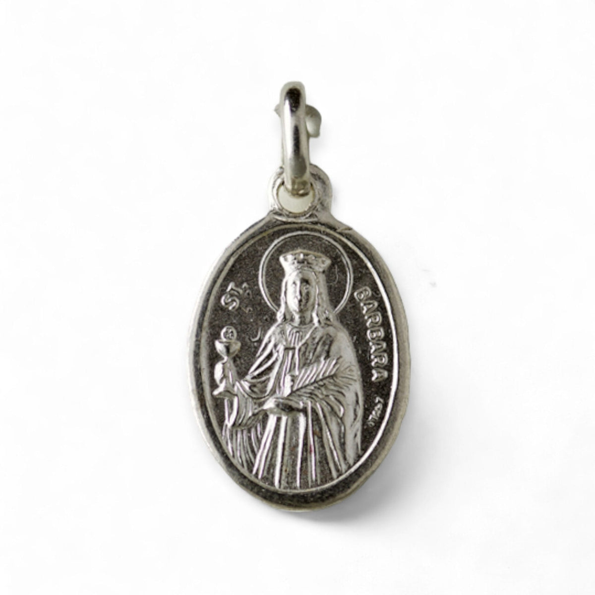 Medalla de Santa Bárbara en plata