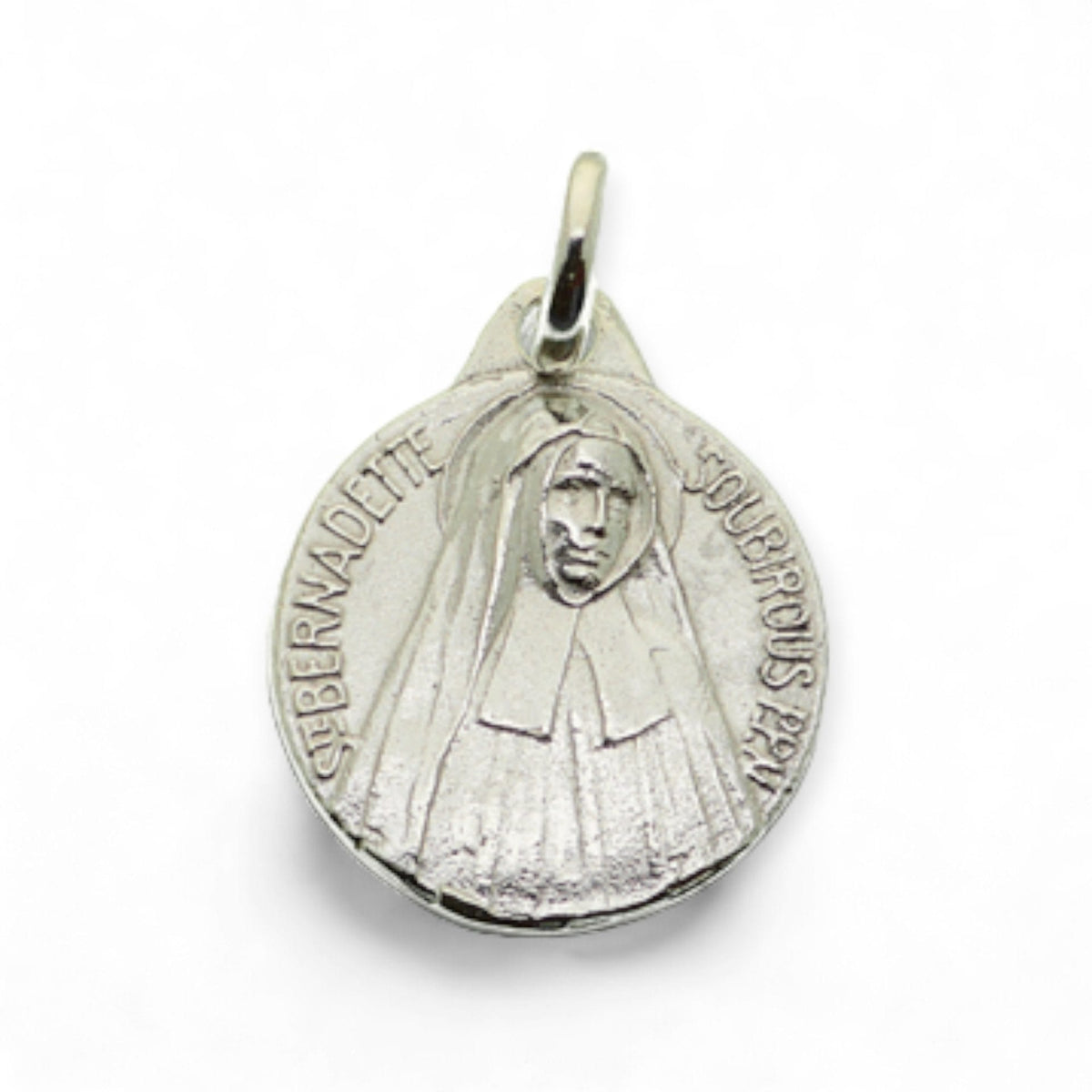 Medalla de Bernadette Soubirous en plata