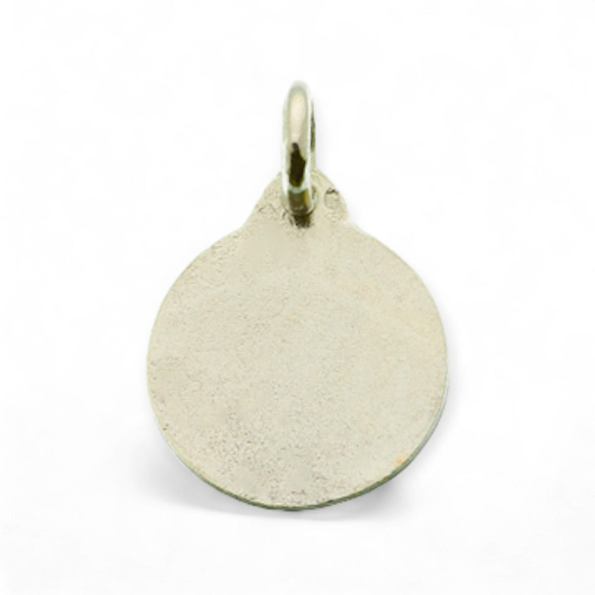 Medalla de Santa Catalina de Alejandría en plata - detalle
