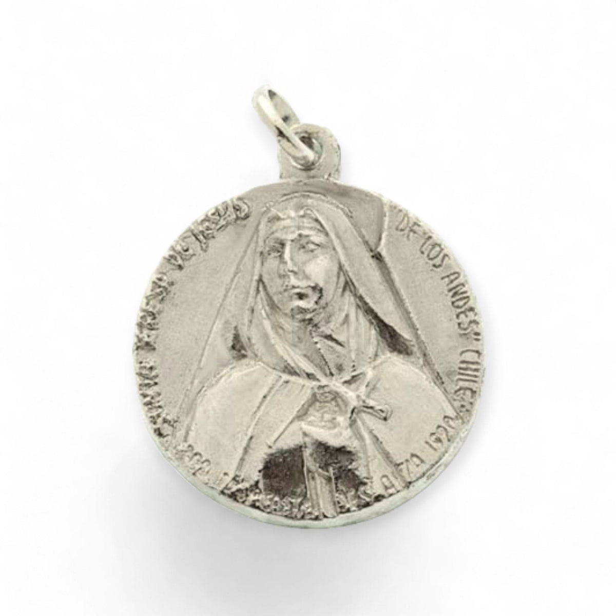 Medalla de Santa Teresa de los Andes en plata