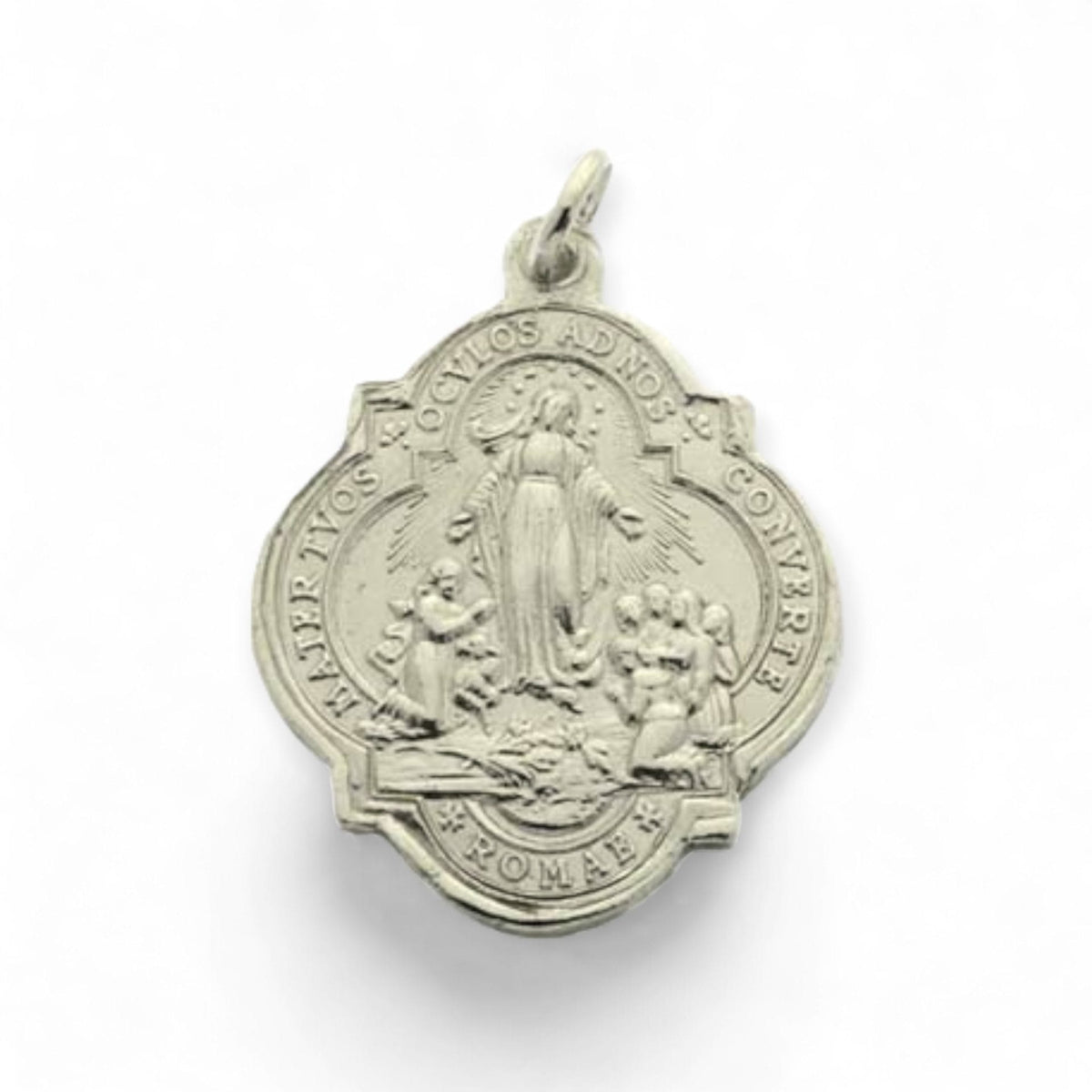 Medalla de la Virgen Inmaculada en plata