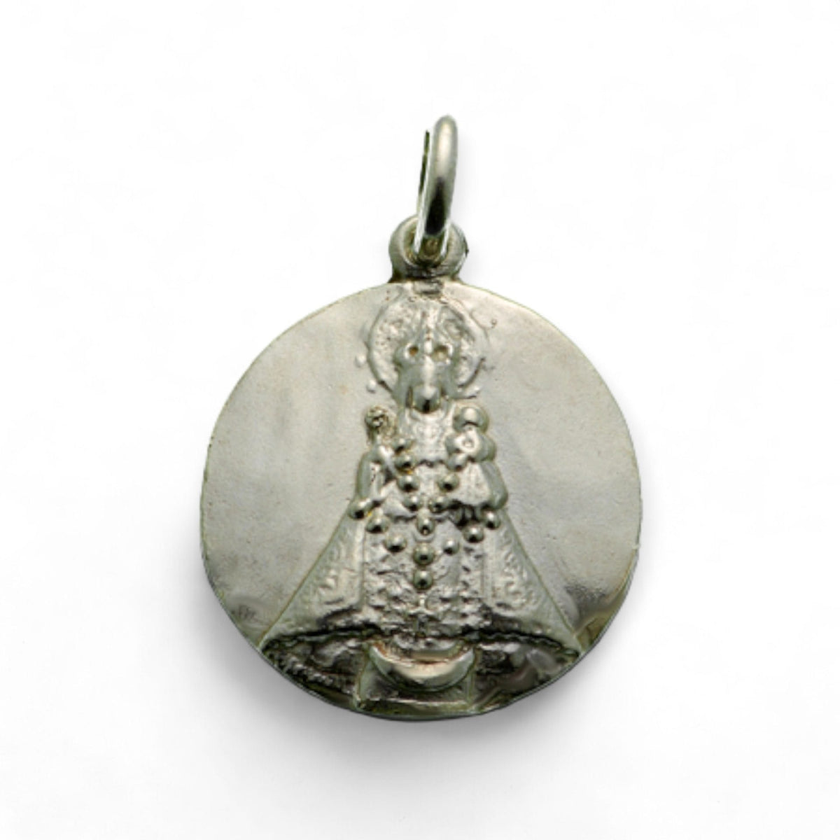 Medalla de la Virgen de Andacollo en plata