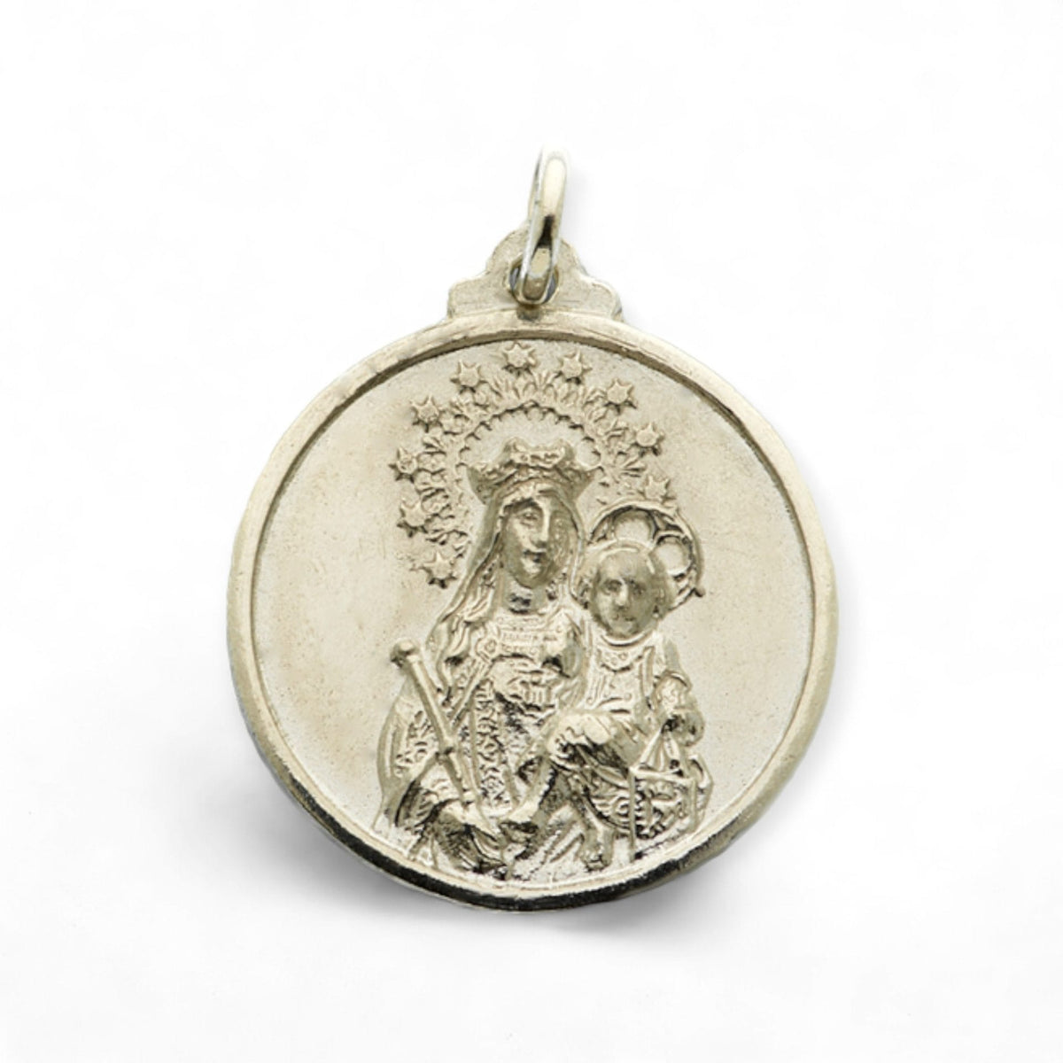 Medalla de Nuestra Señora de la Merced en plata