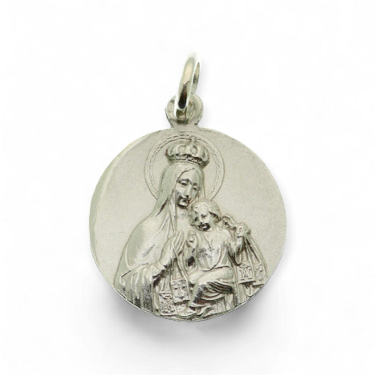 Medalla de la Virgen del Carmen en plata