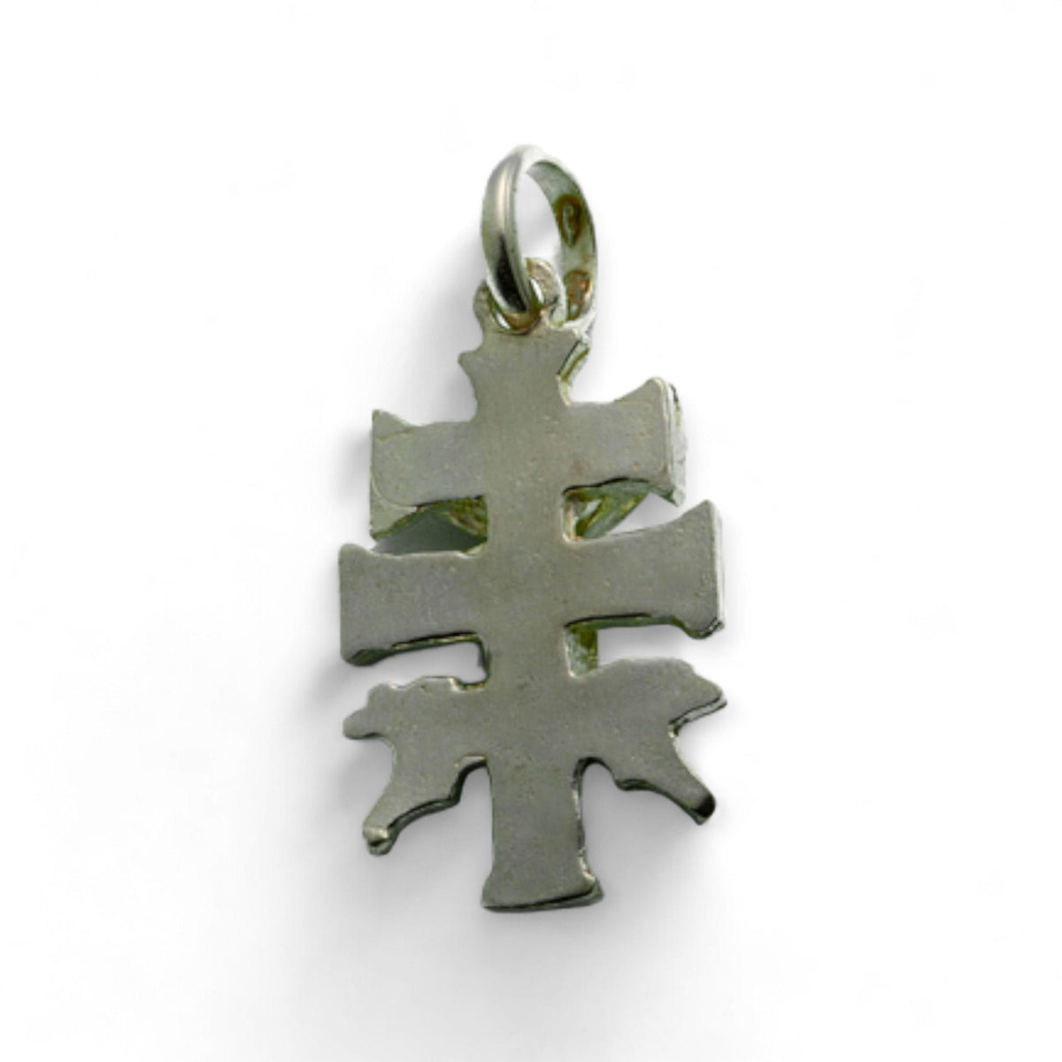 Cruz de Caravaca en plata - chica detalle