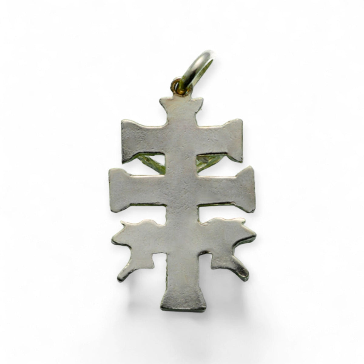 Cruz de Caravaca en plata - mediana detalle