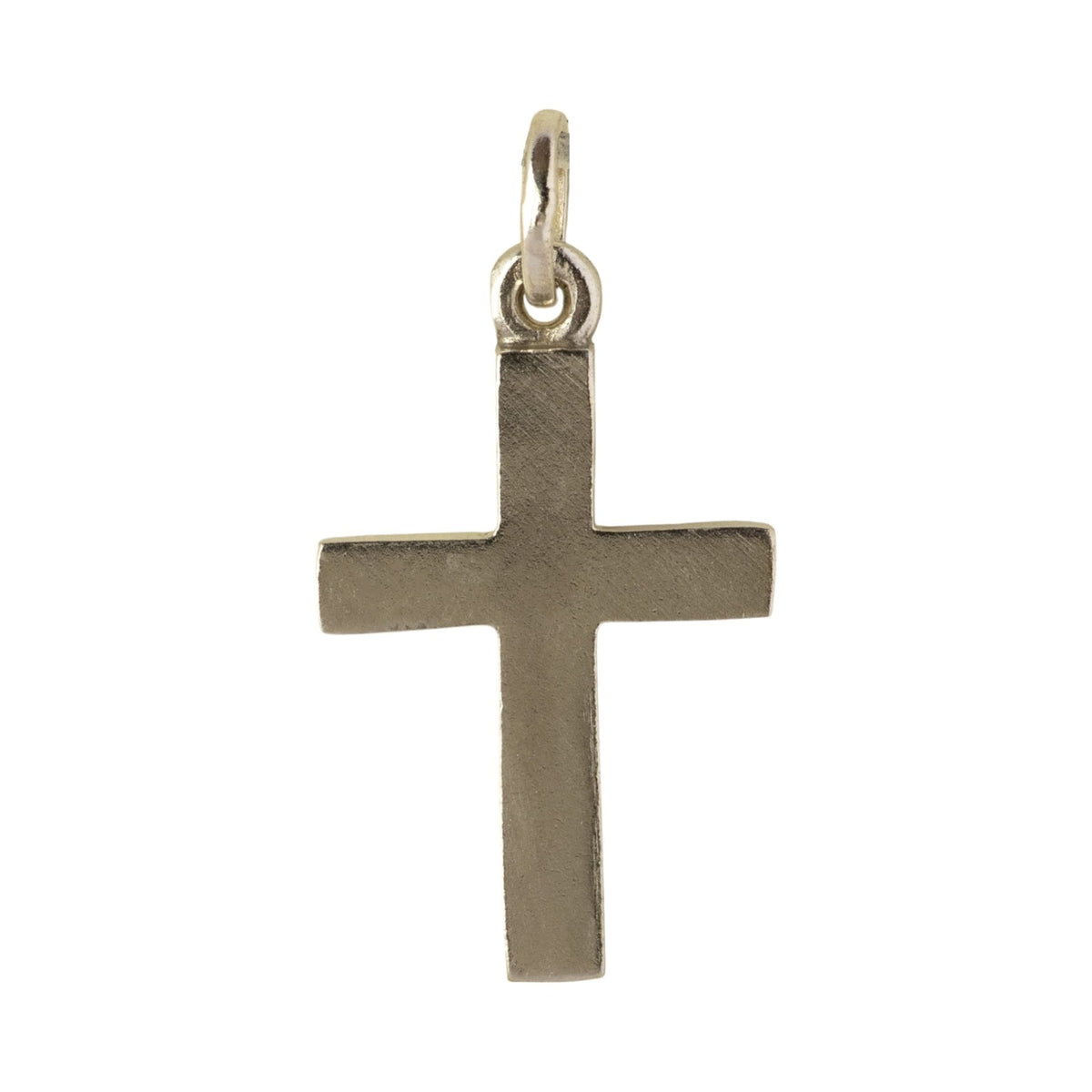 Cruz de plata delgada - detalle