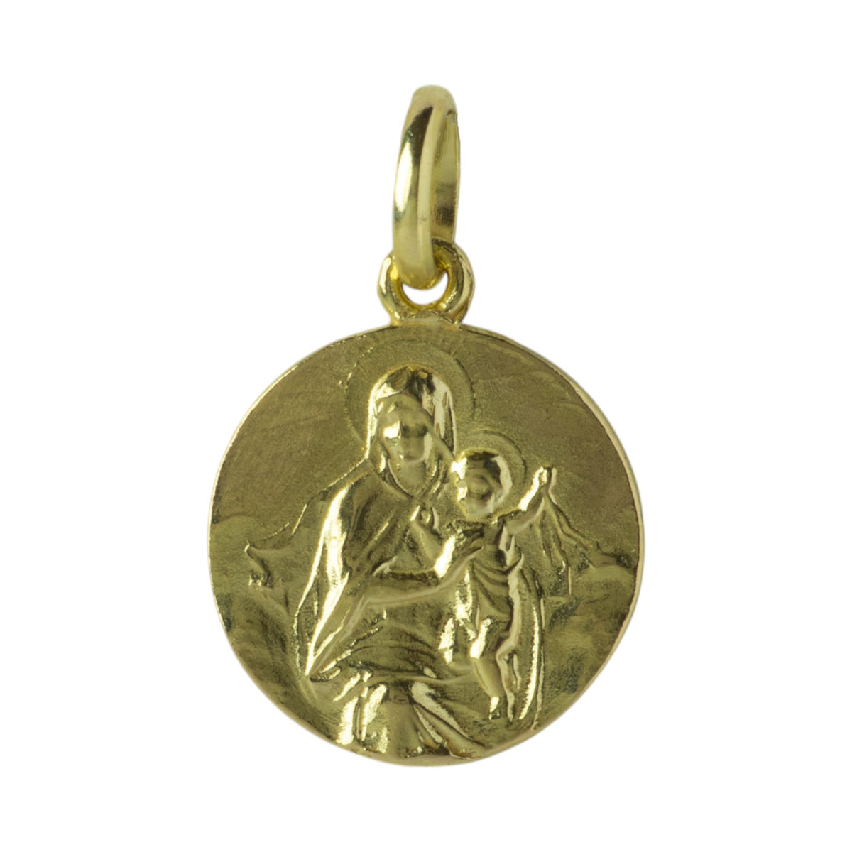 Medalla Escapulario en oro 18k - v2
