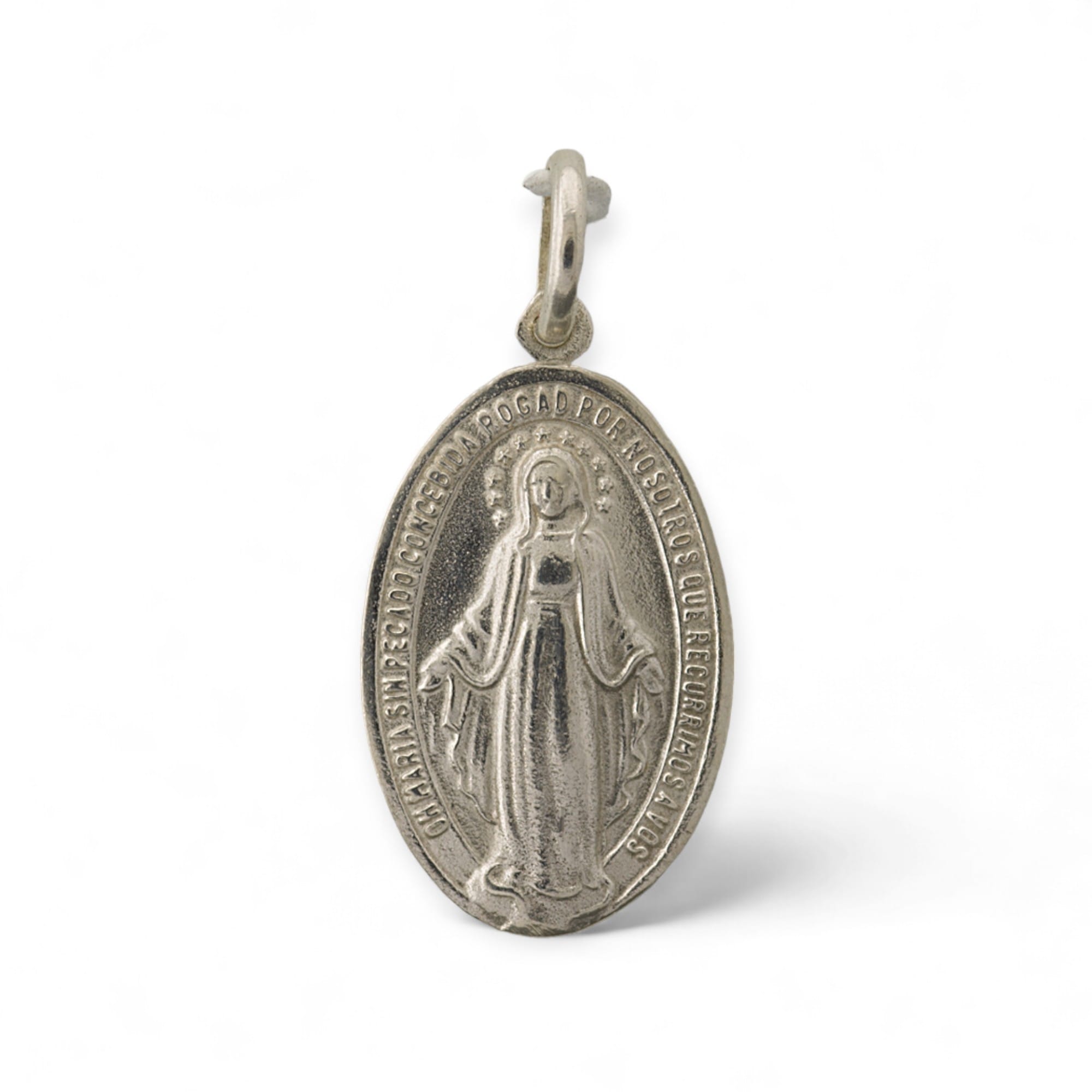 medalla milagrosa plata 26mm x 15mm