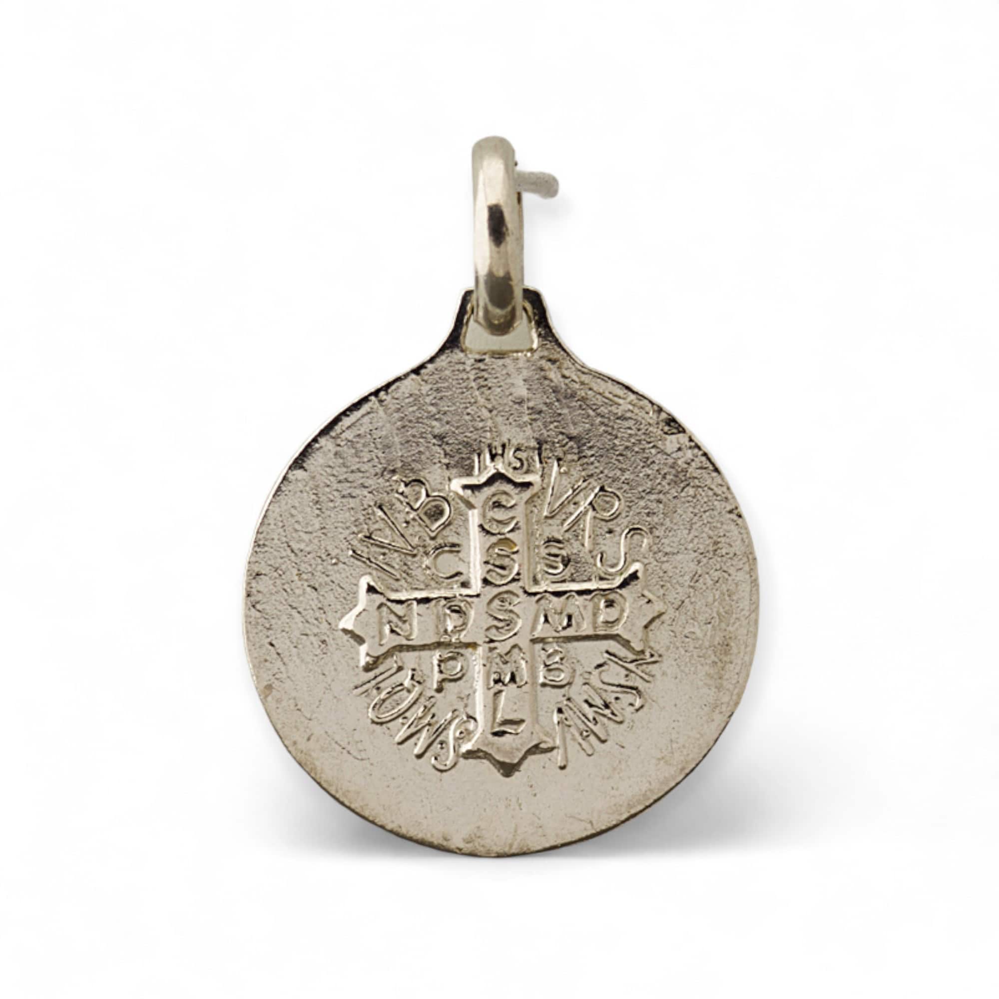 medalla san benito plata 22mm reves v2