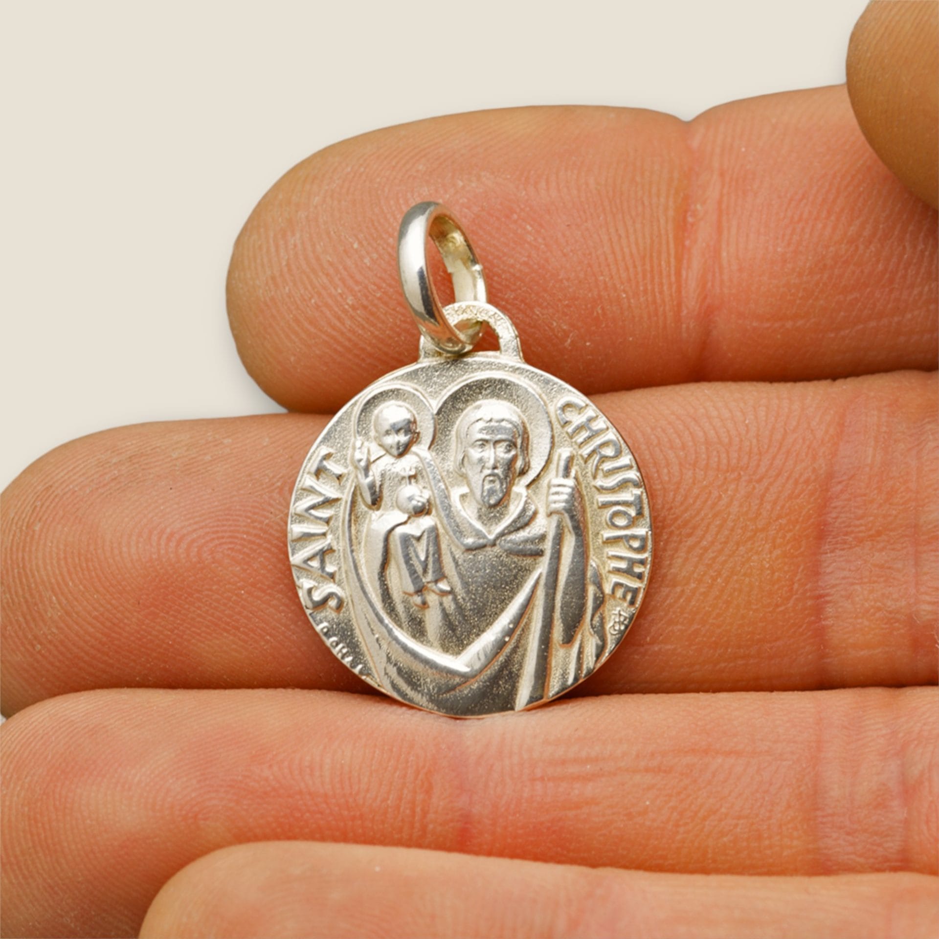 medalla san cristobal plata