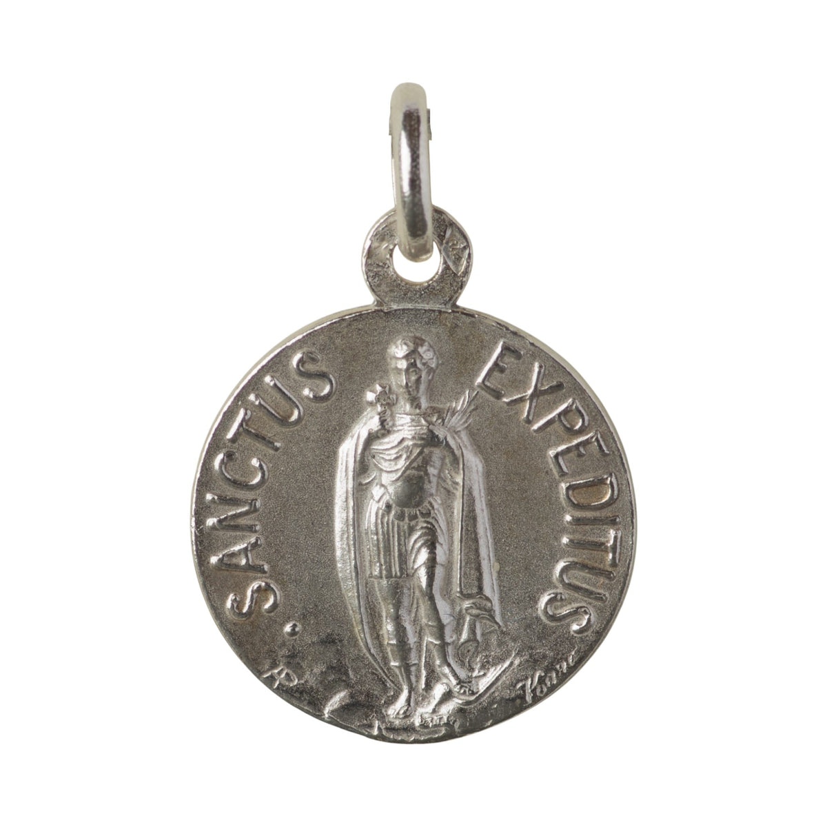 medalla san expedito plata 17mm
