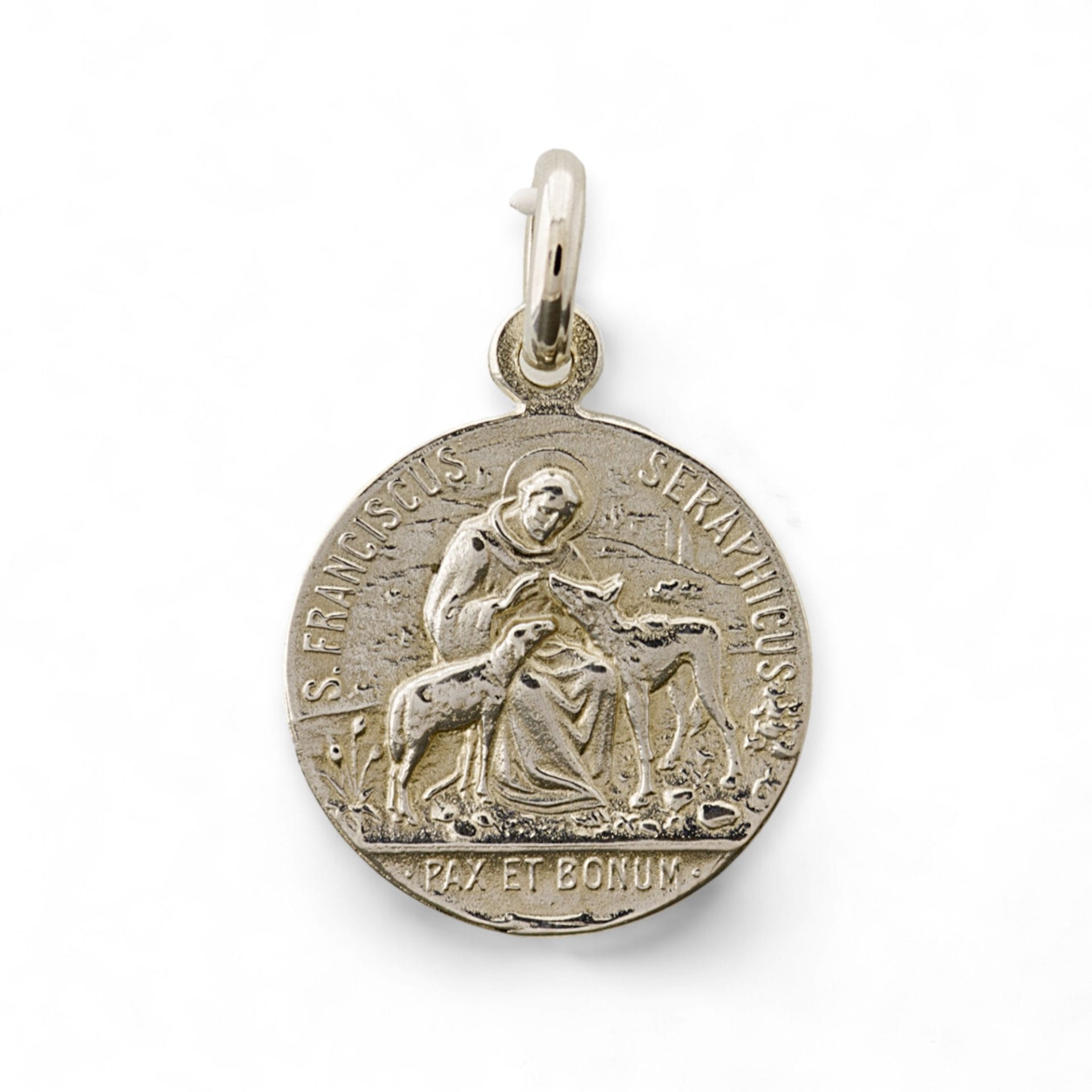 medalla san francisco de asis plata