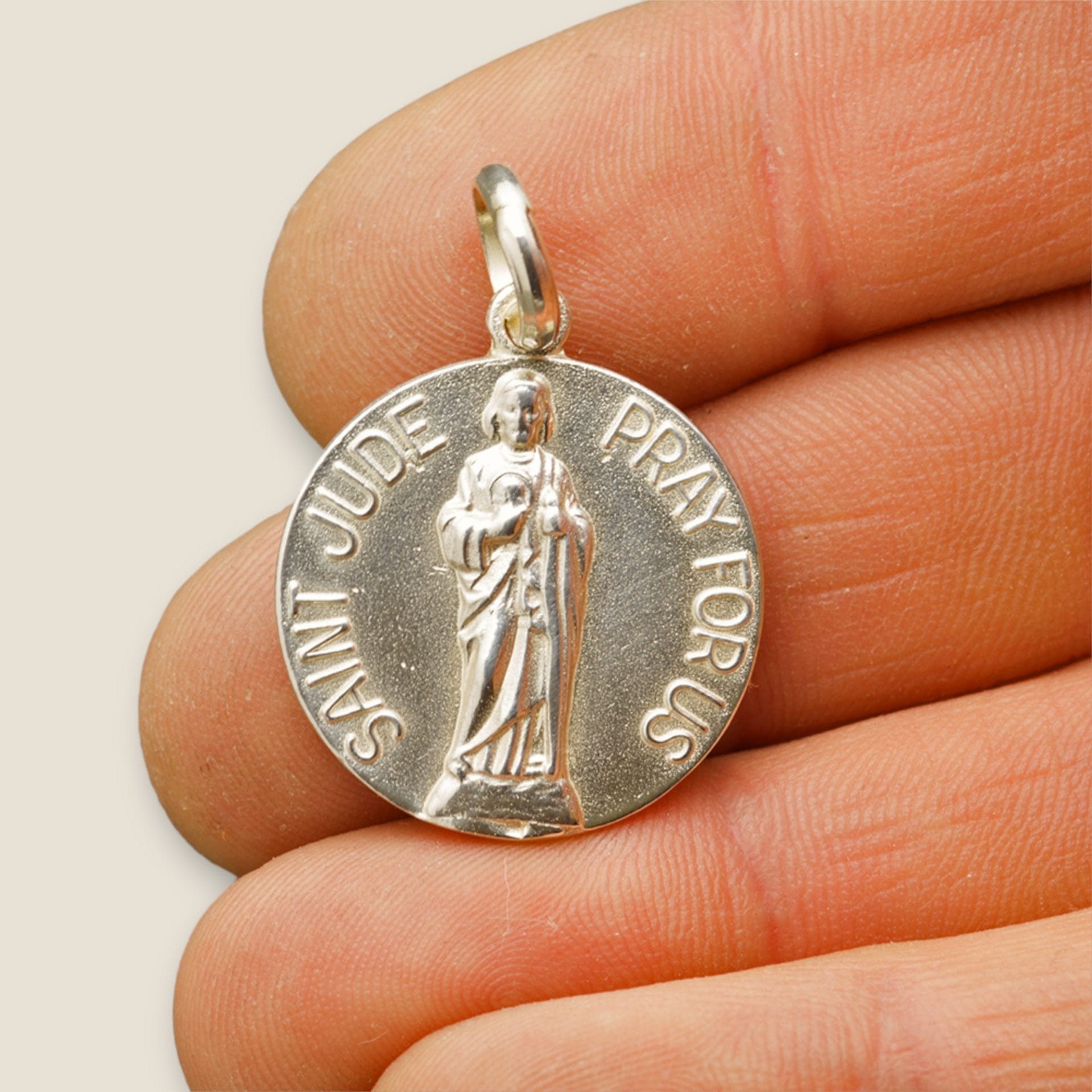 medalla san judas tadeo plata