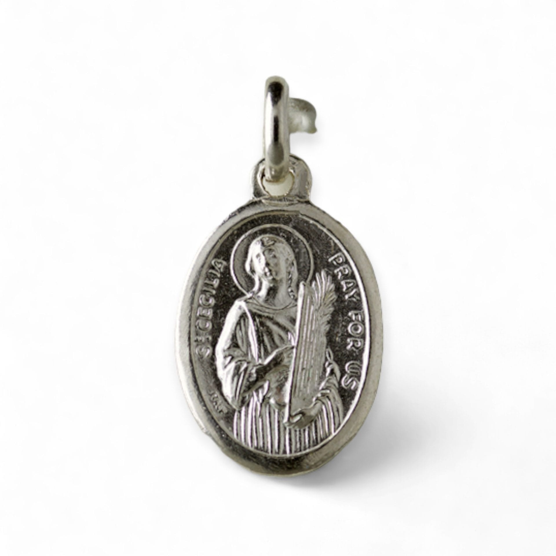 medalla santa cecilia plata