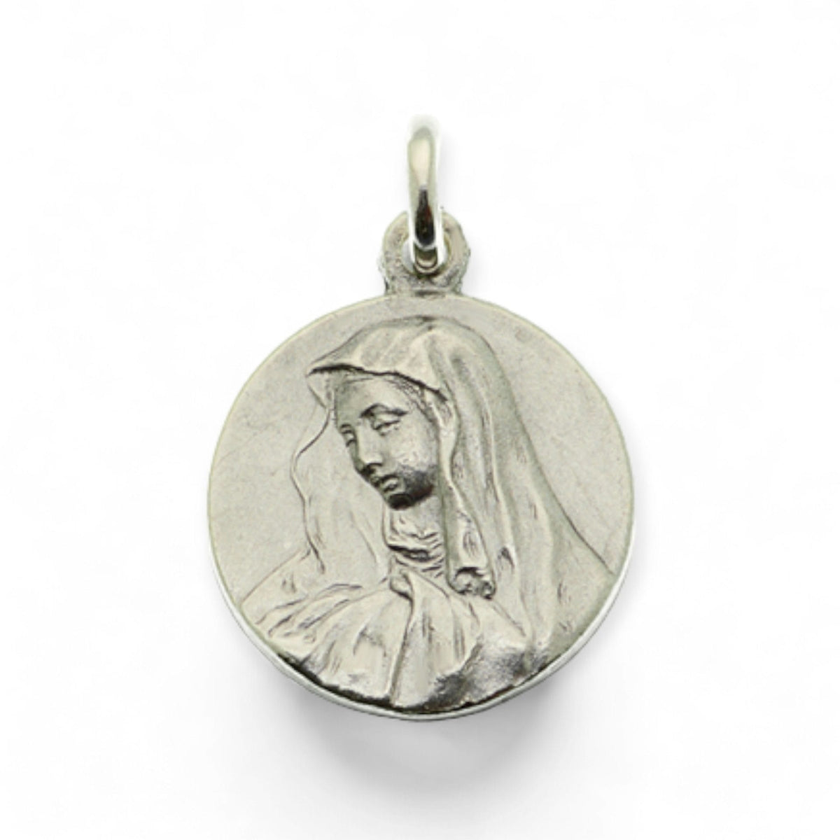 Medalla de la Virgen de los Dolores en plata
