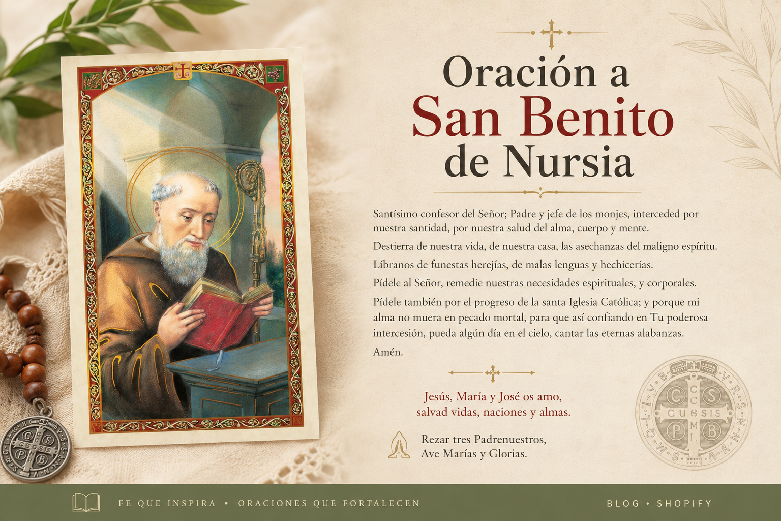 Oración a San Benito