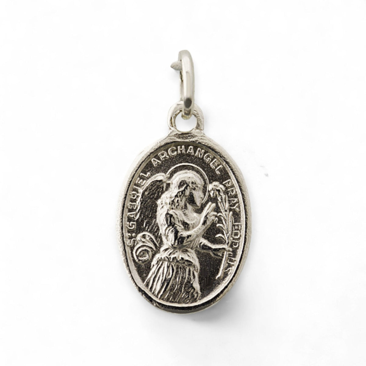 Medalla del Arcángel Gabriel en plata