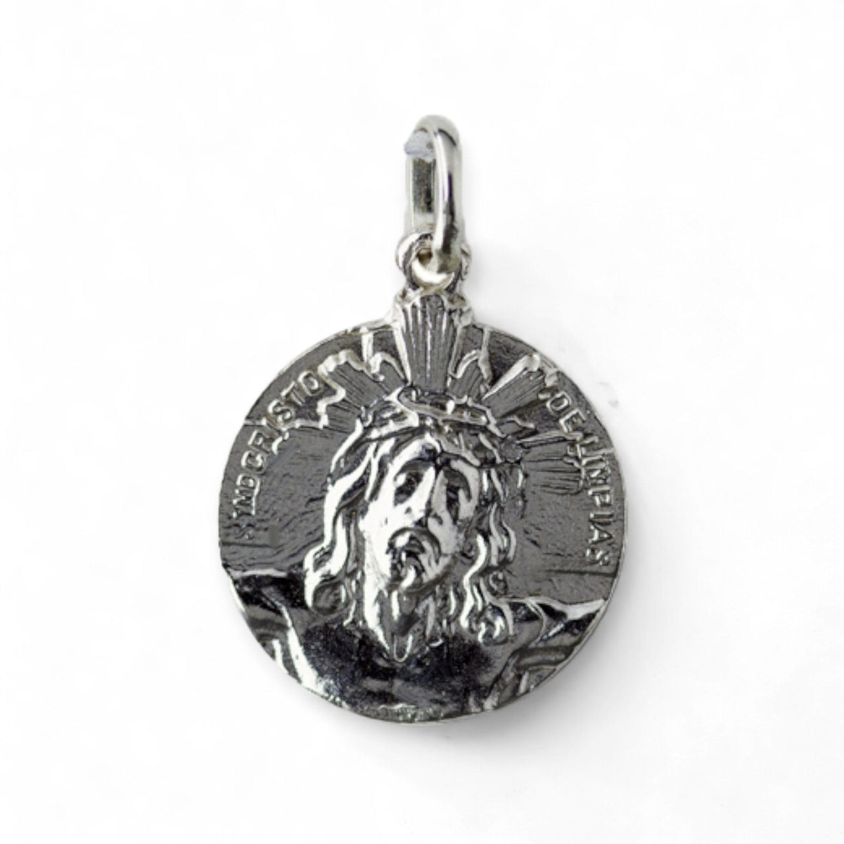 Medalla de Cristo de Limpias en plata
