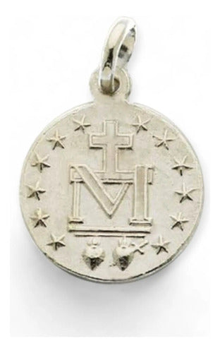 Medalla milagrosa plata redonda 15mm