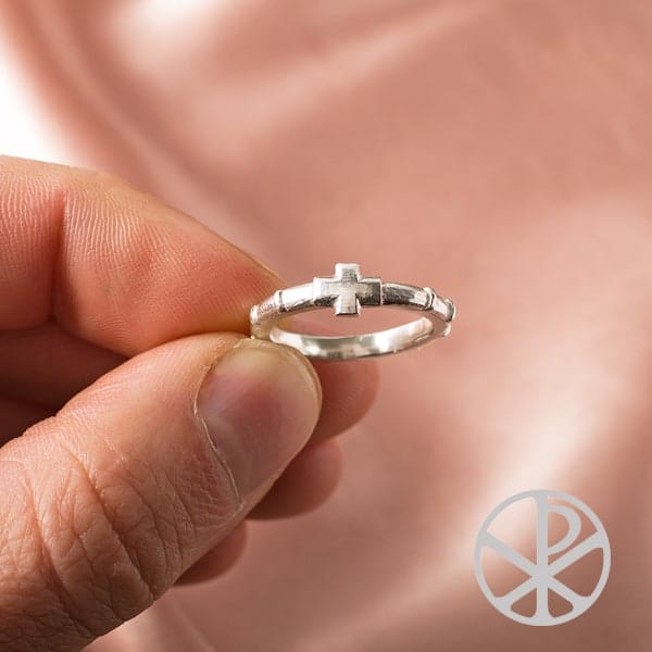 Anillo Denario con puntitos