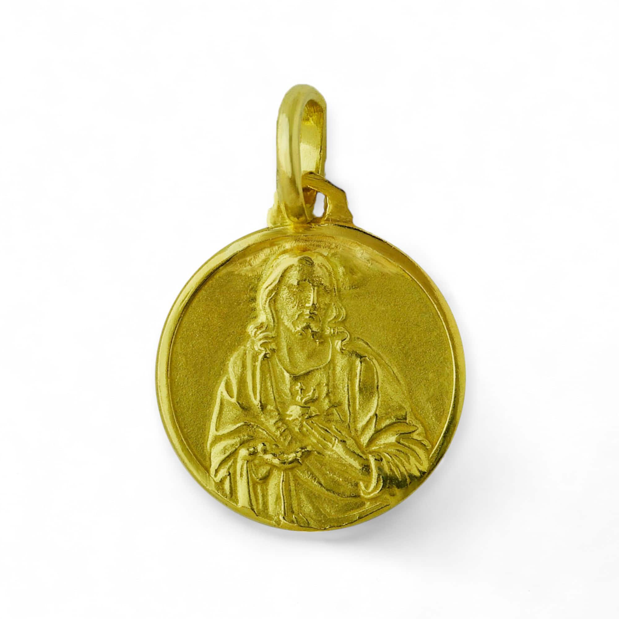 Medalla escapulario de oro 18k