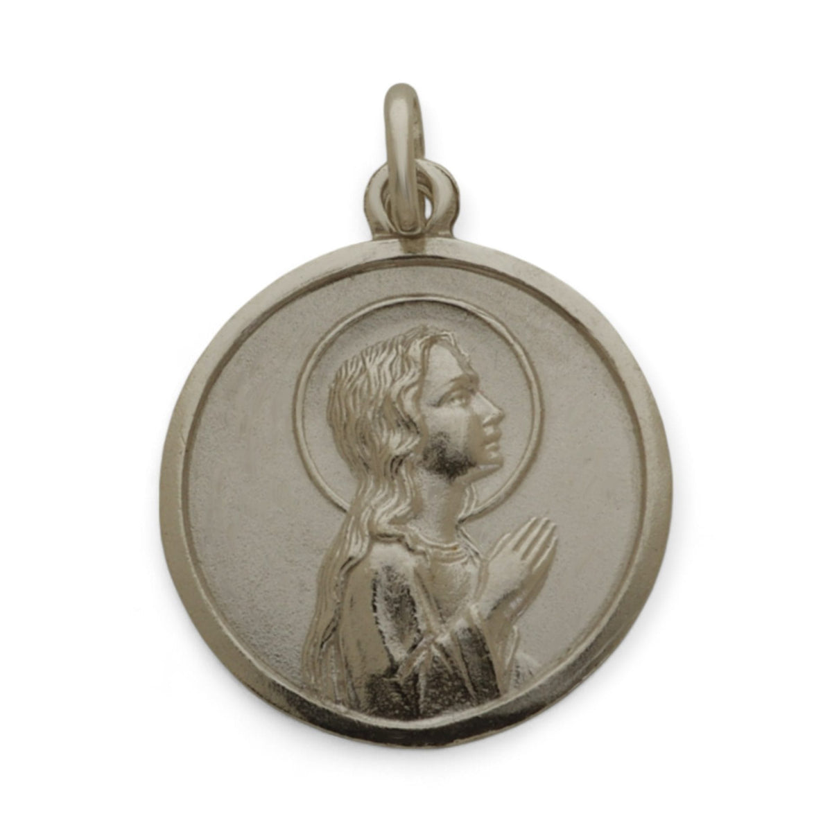 Medalla de la Virgen Niña en plata - 22mm