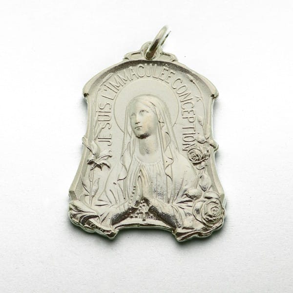 Medalla Inmaculada concepción y Virgen de Lourdes